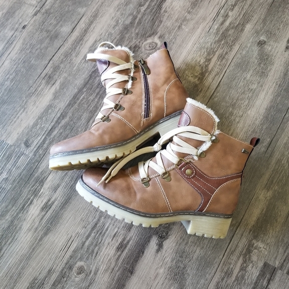 Spring Step Micah Heeled Faux Fur Ankle Boots - Picture 2 of 9